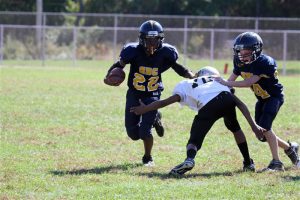 Youth Football Running Back Kyle Wiggins